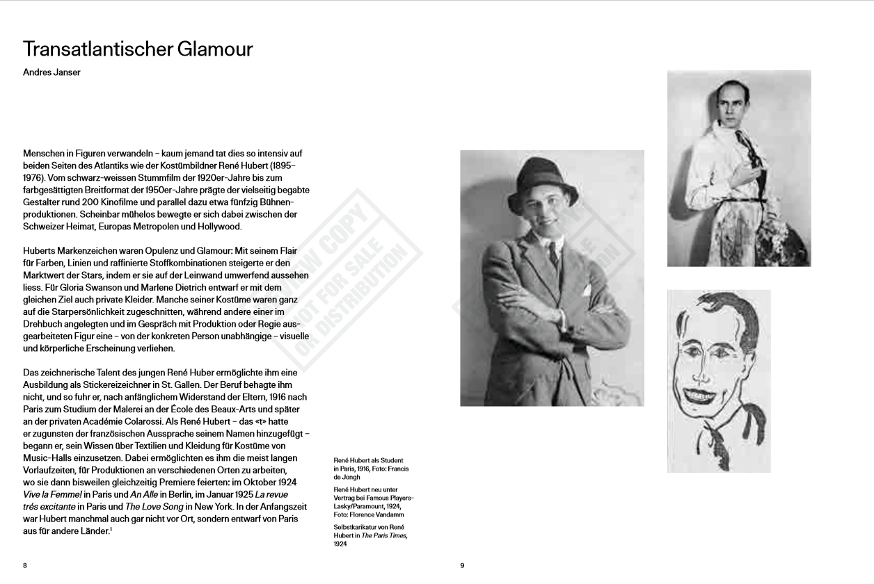 René Hubert – Kostümwelten – The Man Who Dressed Filmstars and Airplanes