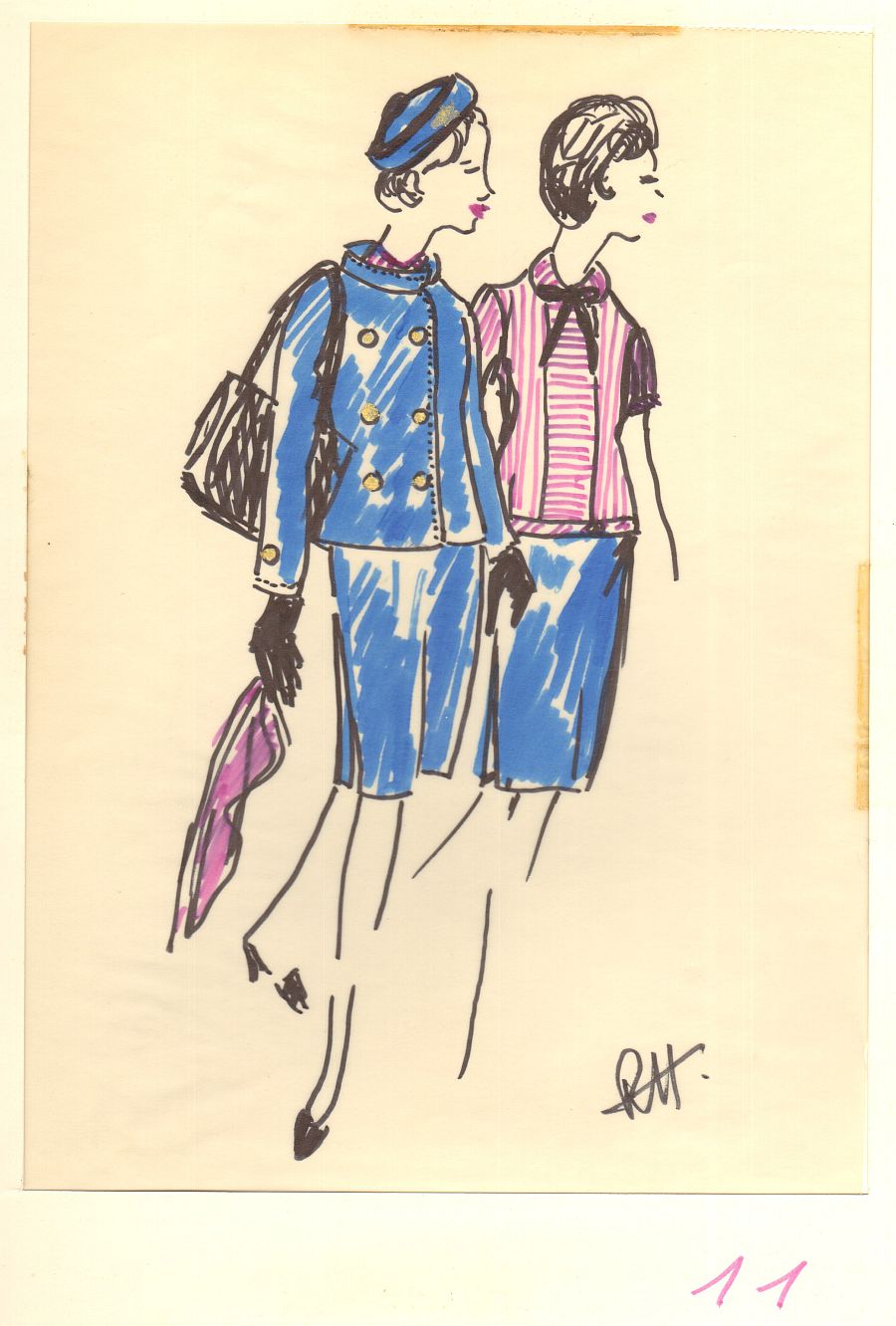 René Hubert - Kostümentwürfe SWISSAIR