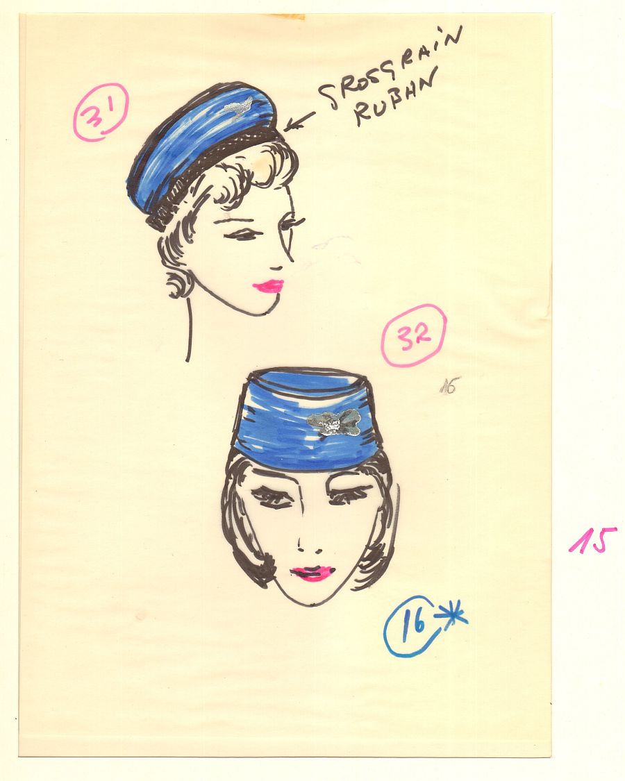 René Hubert - Kostümentwürfe SWISSAIR